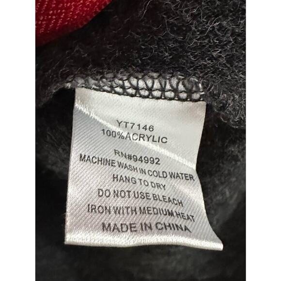 PATRIZIA LUCA Milano Gray Zipper-Detail Tunic Sweater Top Ruched Sleeve - Sz M - Picture 3 of 5